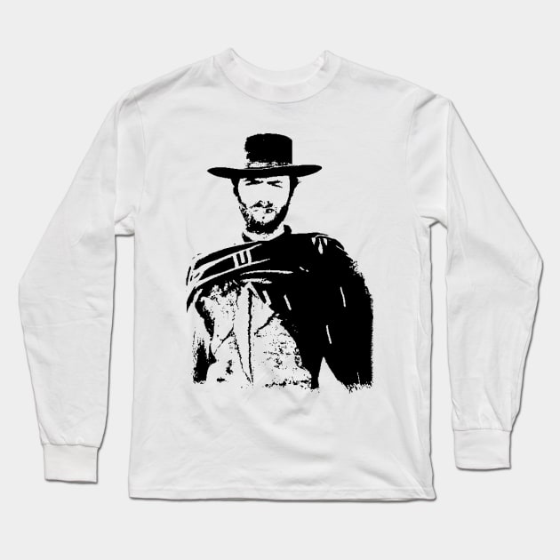 Blondie - Clint Eastwood Long Sleeve T-Shirt by phatvo